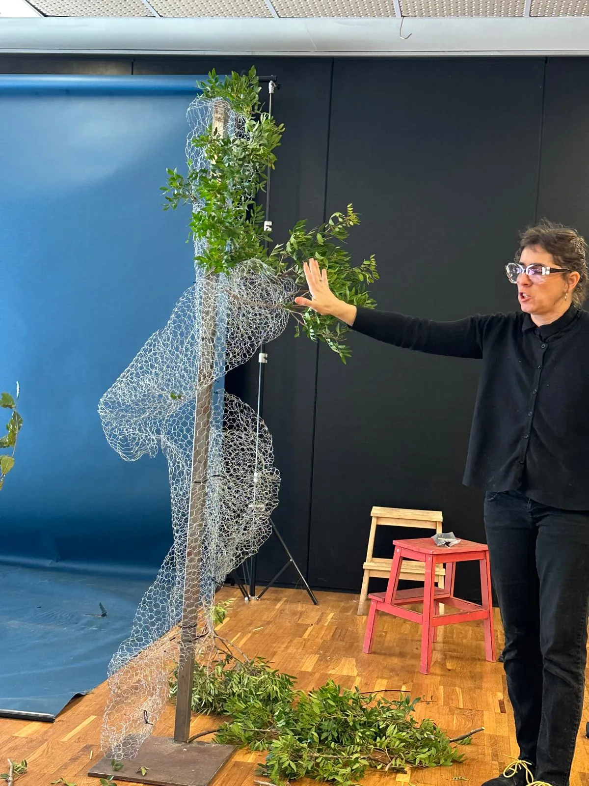 Instalación floral profesional en formación