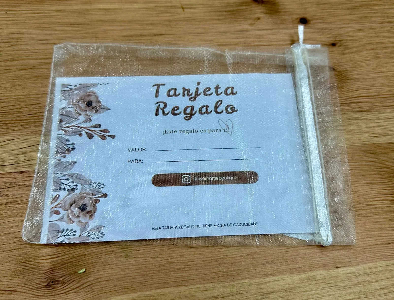 Tarjeta regalo Flower Home